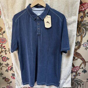 Tommy Bahama Men's Polo, Sz L, Blue, NWT